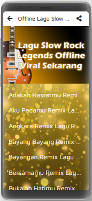 Lagu Slow Rock Legends Offline Viral Sekarang Screenshot 2