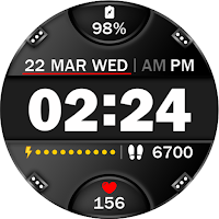 Digital Watch Face Key 015