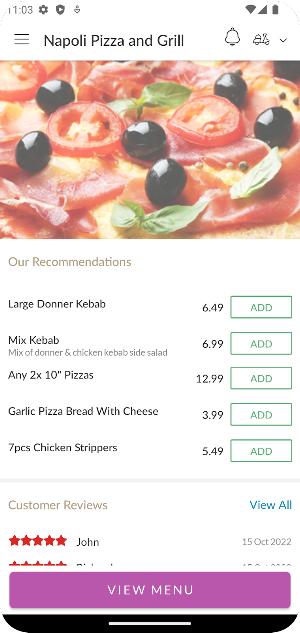 Napoli Pizza and Grill Screenshot 1