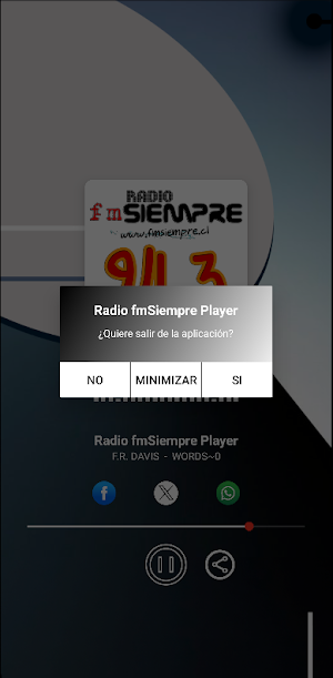 Radio fmSiempre Player Screenshot 2