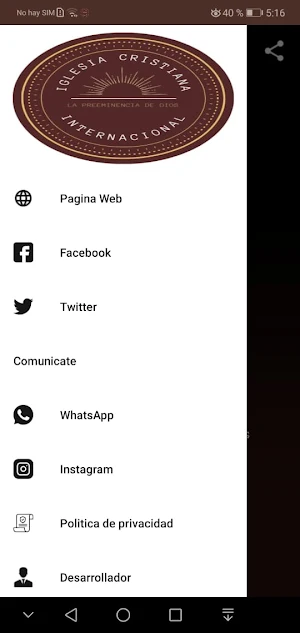 Radio La Preeminencia de Dios. Screenshot 2
