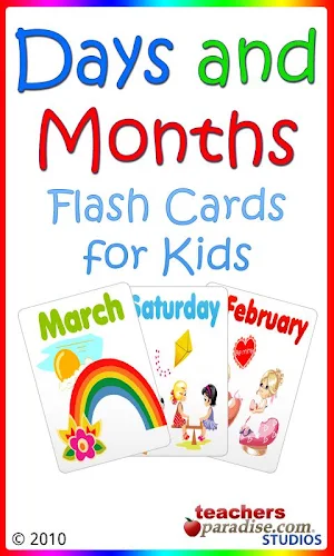 Days and Months Flashcards Game Screenshot 0