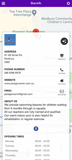 Paragon Swim Centre Modbury Screenshot 3