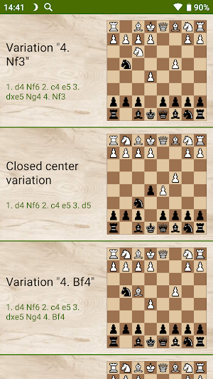 Combinations in the Budapest Gambit (free) Screenshot 1