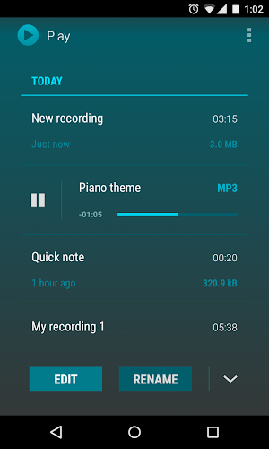 AudioField: MP3 Voice Recorder Screenshot 1