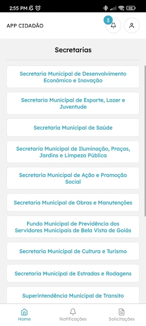 APP Cidadão BVG Screenshot 1