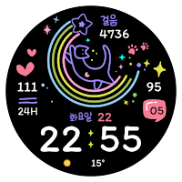 NW095한글: Digital watch face