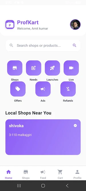 ProfKart-Discover Local Shops Screenshot 3