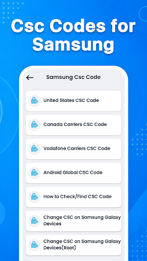 Samsung Unlock Codes Screenshot 2