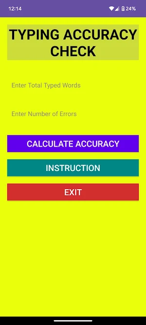 Typing Accuracy Check Screenshot 0