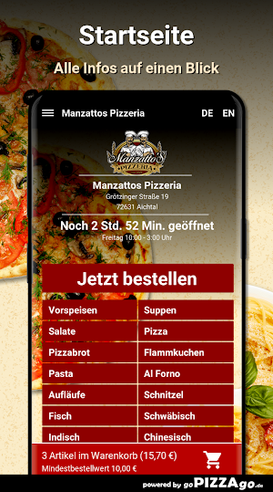 Manzattos Pizzeria Aichtal Screenshot 1