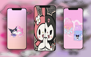 Kuromi and My Melody Wallpaper Screenshot 1