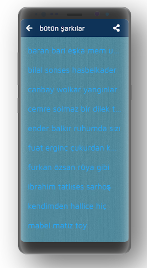 bütün şarkilar Screenshot 2