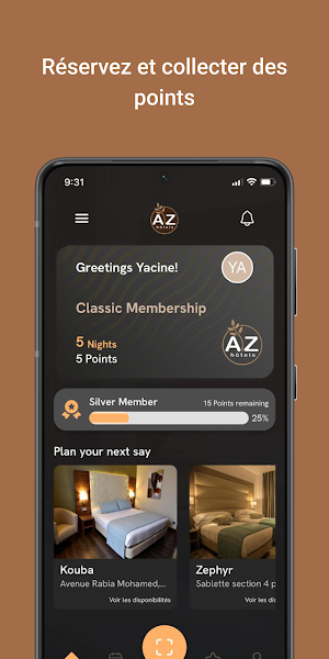 AZ Hôtels App Screenshot 0