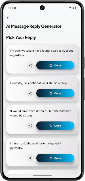 AI Message Reply Generator Screenshot 1