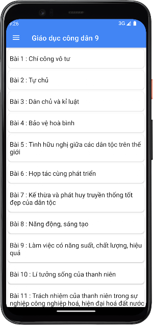 Giáo dục công dân Lớp9 Screenshot 3
