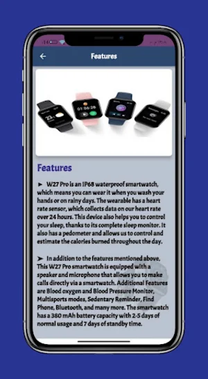 W27 Pro Smart Watch Guide Screenshot 2