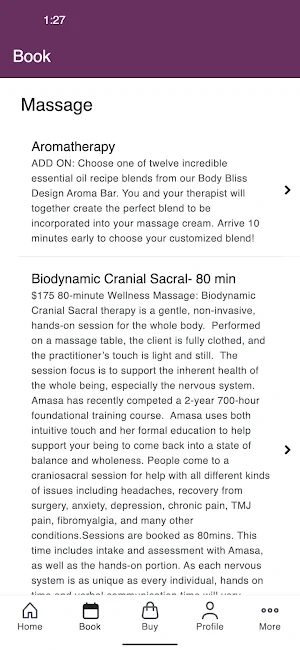 Essentia Body Therapy Screenshot 1