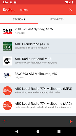 Radio Australia Screenshot 2