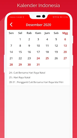 Kalender Indonesia Screenshot 2