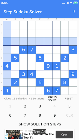 Sudoku Solver with Explainer Screenshot 1