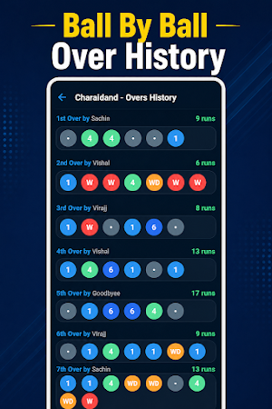 Offline Cricket Scoring Screenshot 2