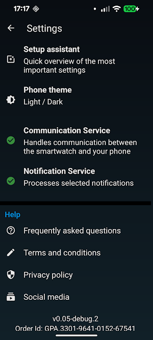 SmartWatch Notifications Screenshot 1