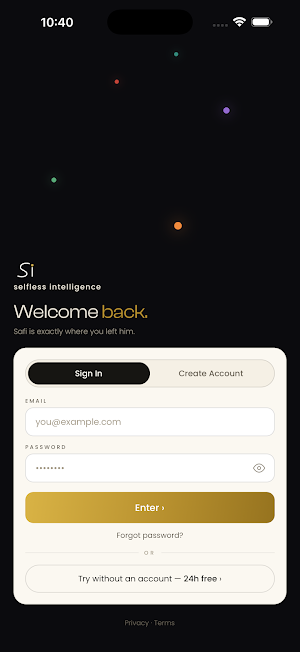 Safi by Selfless Intelligence Screenshot 0