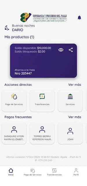 EPV App Screenshot 1