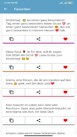 muttertag SMS 2022 Screenshot 1