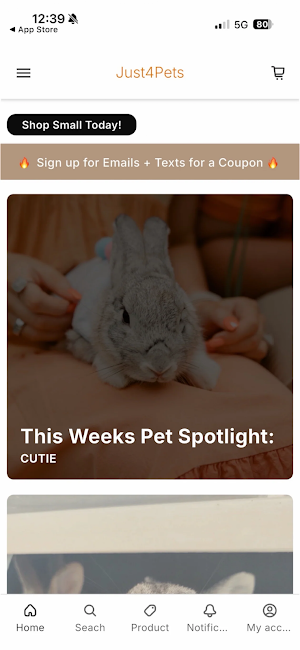 Just4Pets.Co Screenshot 2