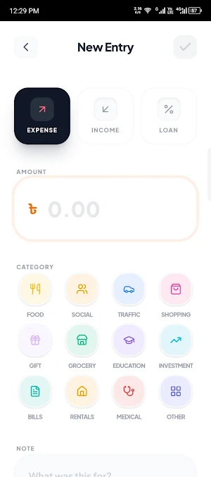 Budget & Expense Tracker Screenshot 2