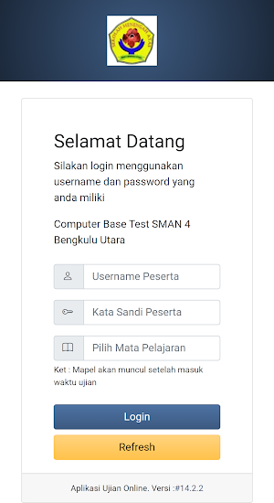 Exam SMAN 4 Bengkulu Utara Screenshot 0