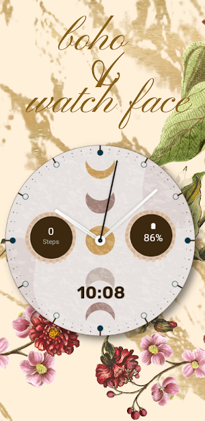 Bohemian Watch Face -natural Screenshot 3