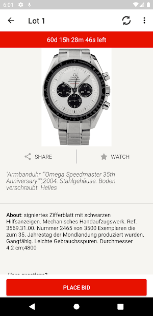 Auktionhaus Zofingen Screenshot 0