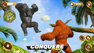 Gorilla Game Wild Animal Games Screenshot 0