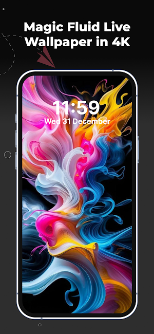 Magic Fluid Live Wallpaper 4k Screenshot 0