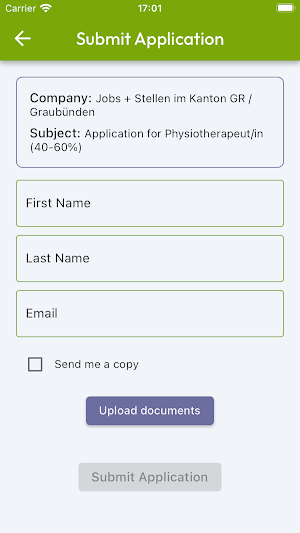 Swiss Physio Jobs Screenshot 2