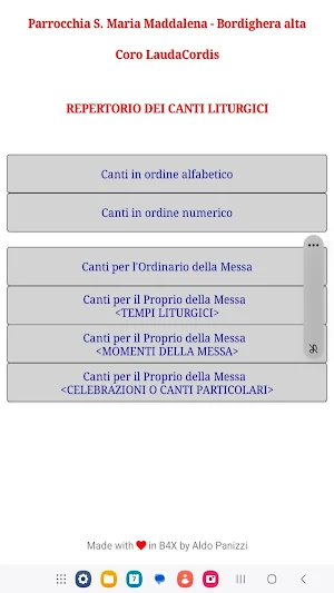 Repertorio Canti Liturgici Screenshot 0