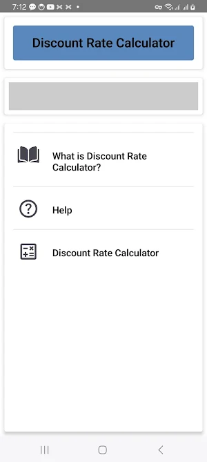Discount Rate Calculator Screenshot 0