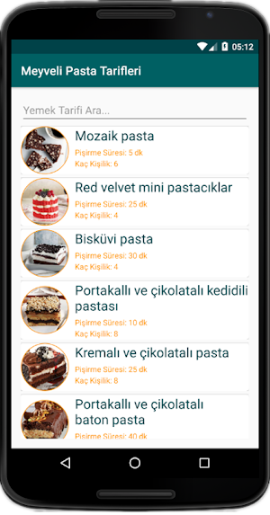 İnternetsiz Meyveli Pasta Tarifleri Screenshot 3