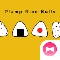Cute Wallpaper Plump Rice Balls Theme