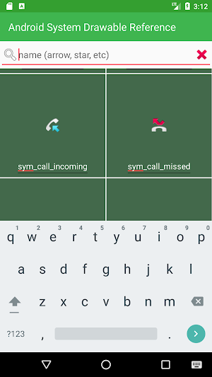 System Drawable Reference Screenshot 2