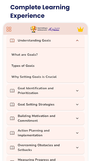 Goal Setting and Achievement Screenshot 0