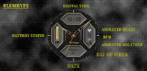 Geometric Watch Face Wear OS Screenshot 2