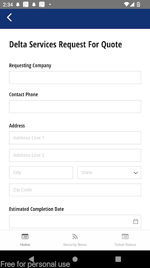 Delta Services Screenshot 2