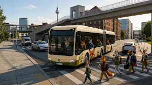 Euro Bus : 3D Wild Animal Screenshot 3
