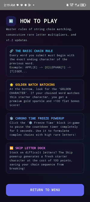 WordChain: Vocabulary Builder Screenshot 3
