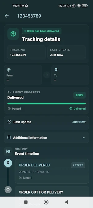 Asendiatracking - Parcel Track Screenshot 1