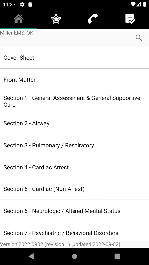 Miller EMS Protocols Screenshot 0